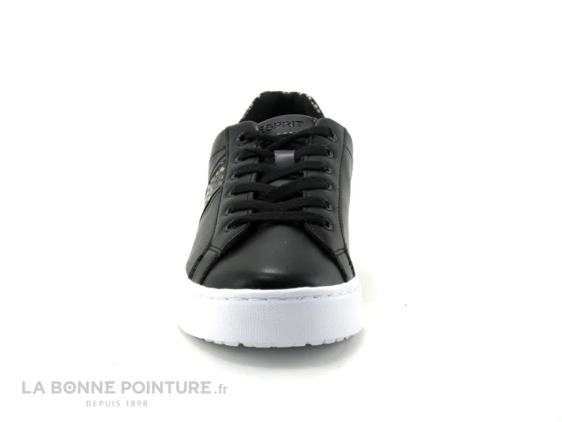 Achat chaussures Esprit Femme Basket, vente Esprit 080EK1W325 001 Black - Basket Femme - Noir - Python