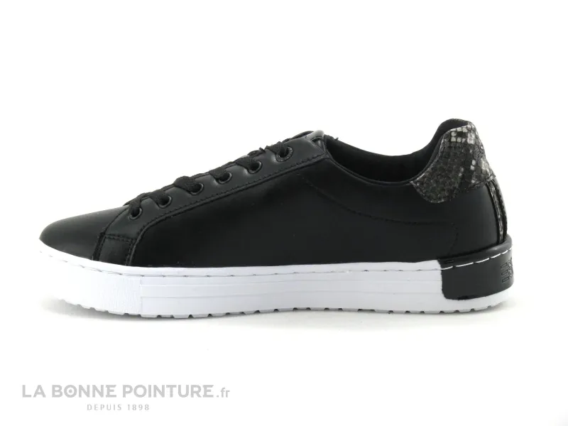 Achat chaussures Esprit Femme Basket, vente Esprit 080EK1W325 001 Black - Basket Femme - Noir - Python