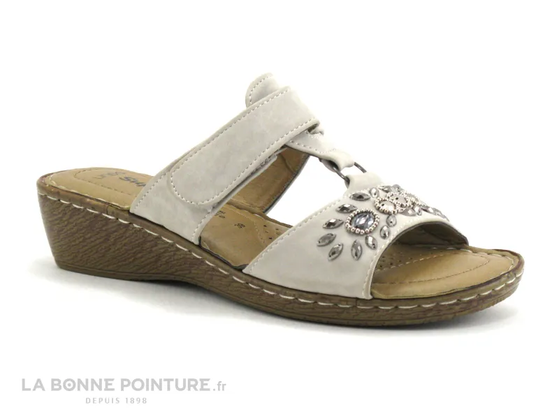 Achat chaussures Linea Supremo Femme Mule, vente Supremo 692790300 Ice - Perles - Mule beige Femme