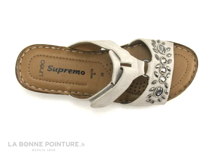 Achat chaussures Linea Supremo Femme Mule, vente Supremo 692790300 Ice - Perles - Mule beige Femme