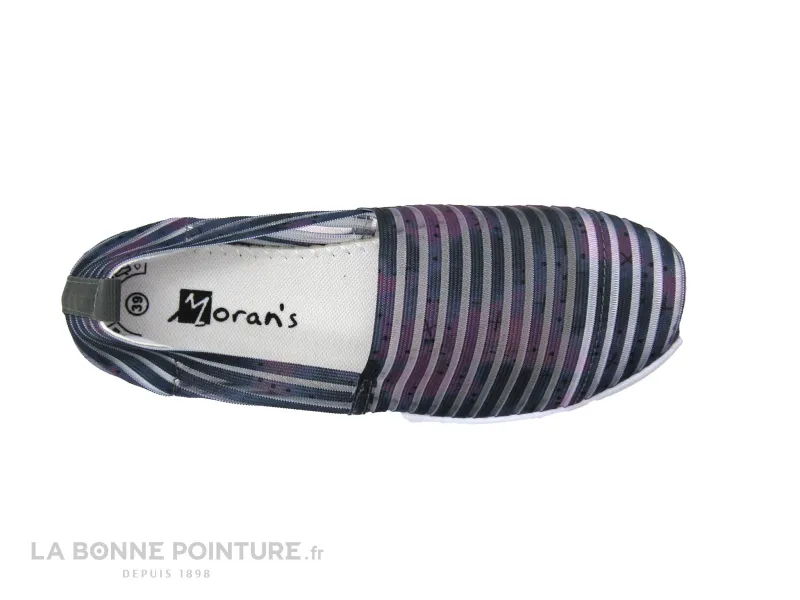 Achat chaussures Moran's Femme Chaussure de Sport, vente Morans KLED violet gris - Elastique - Basket slip-on Femme