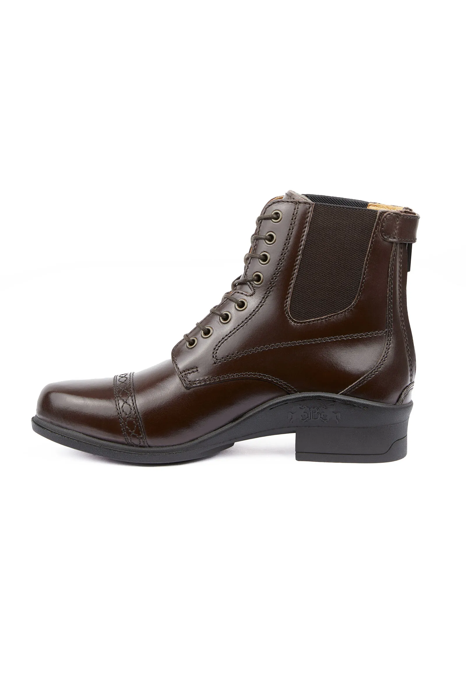 B Vertigo Bottines Jodhpur Cuir, lacets devant, Jupiter, femme