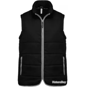 Bodywarmer BLACK matelassé-KARIBAN TAILLE M K611607