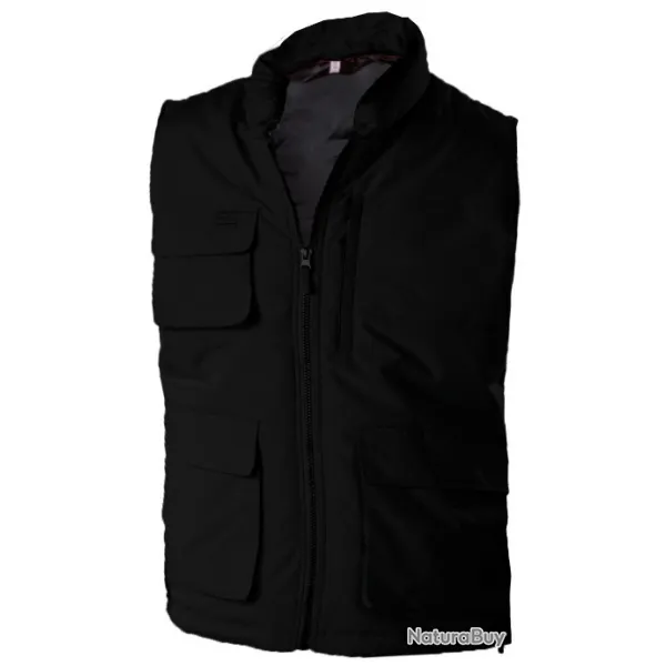 Bodywarmer NOIR matelassé 200 KARIBAN TAILLE 4XL K61507