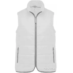 Bodywarmer White matelassé-KARIBAN TAILLE M K611607