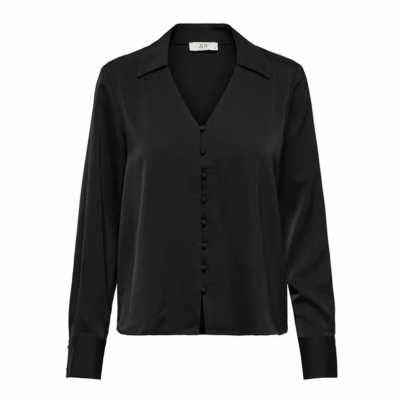 Chemise col V satinée Femme JDY à prix dégriffé ! | Degriffstock 