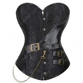 Corset Steampunk Noir - Overbust