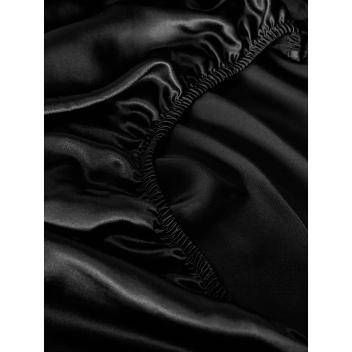 Drap Housse en Soie  Sans Couture noir foncé | 3 Suisses