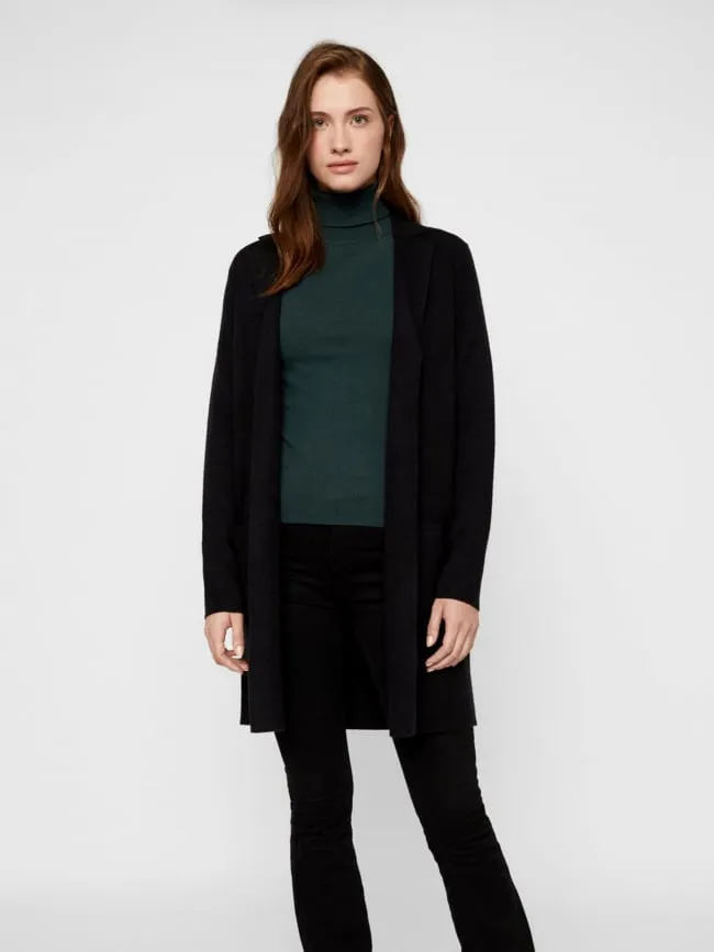 Gilet long tasty noir femme - Vero Moda | wimod