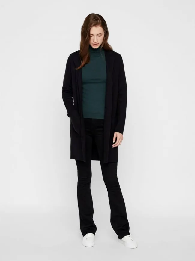 Gilet long tasty noir femme - Vero Moda | wimod