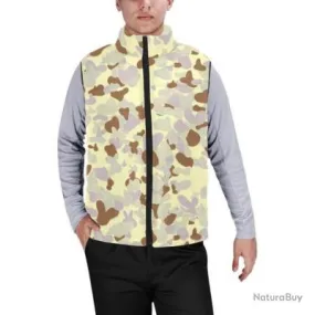 Gilet matelassé doudoune sans manches avec col montant camouflage Australien AUSCAM desert MkIII