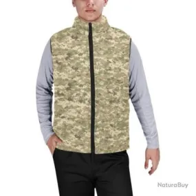 Gilet matelassé doudoune sans manches avec col montant camouflage US navy AOR universal