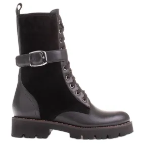 Marco Shoes Bottines à lacets sur semelle légère 2118B le noir