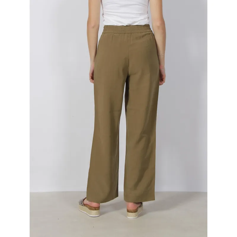 Pantalon large carmen kaki femme - Vero Moda | wimod