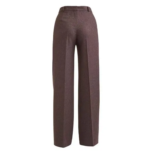 Pantalon large en laine vierge