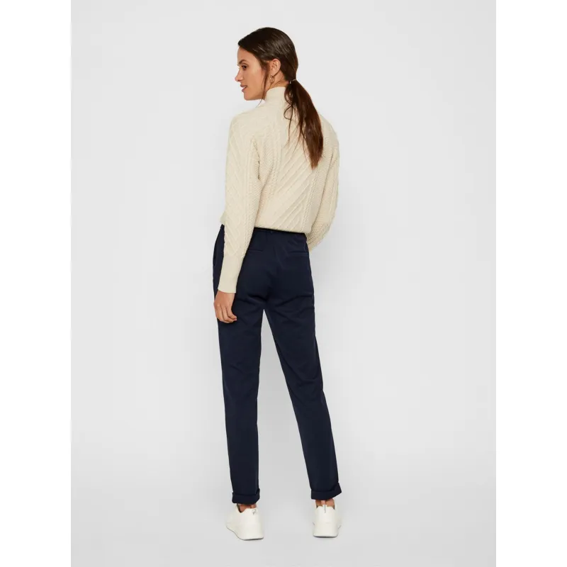 Pantalon large maya bleu marine femme - Vero Moda | wimod