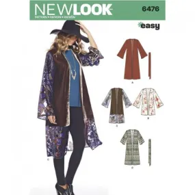 Patron Kimono Long Femme - New Look 6476