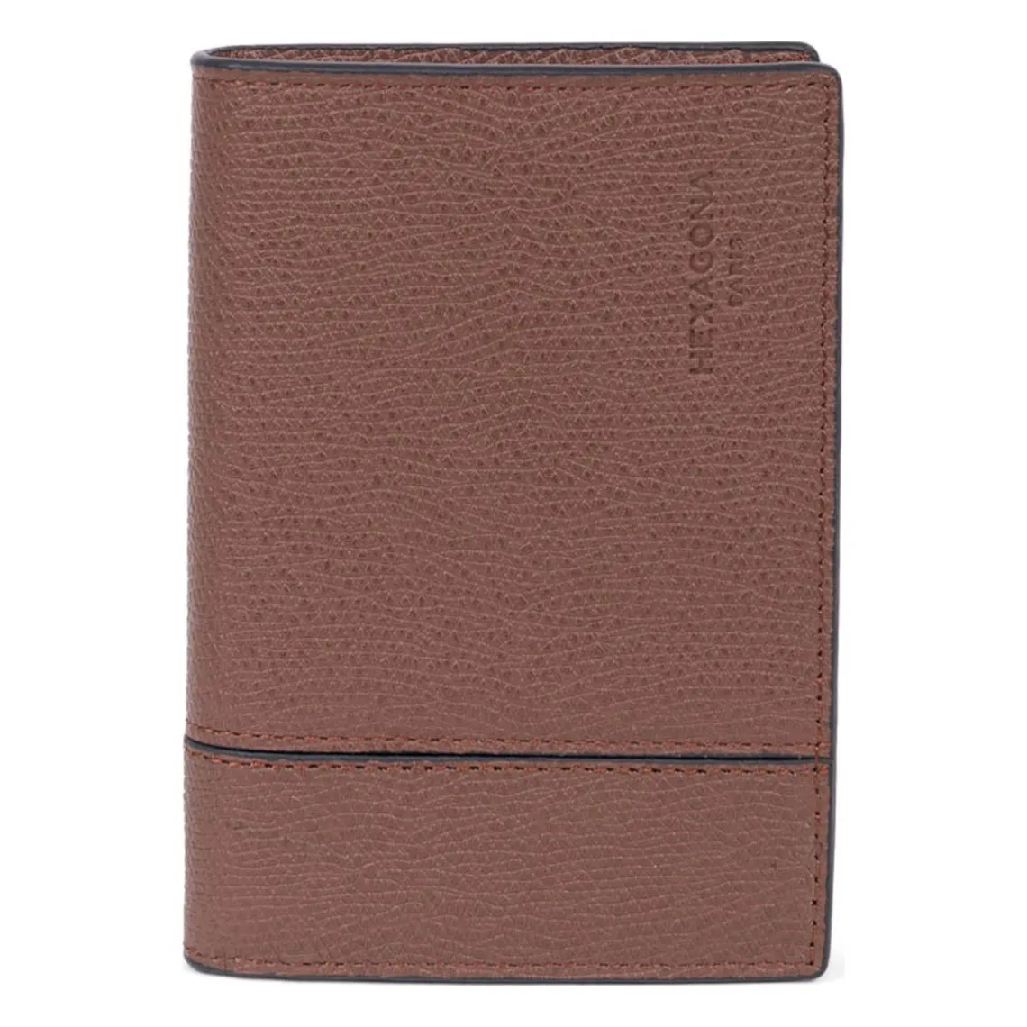 Portefeuille européen Stop RFID Cuir DANDY Marron Maya Hexagona - Portefeuille & Porte cartes Homme sur MenCorner