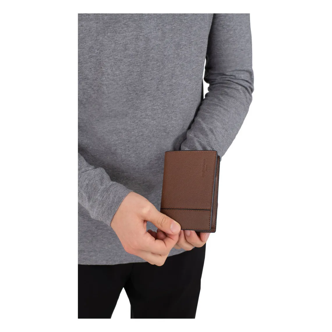 Portefeuille européen Stop RFID Cuir DANDY Marron Maya Hexagona - Portefeuille & Porte cartes Homme sur MenCorner