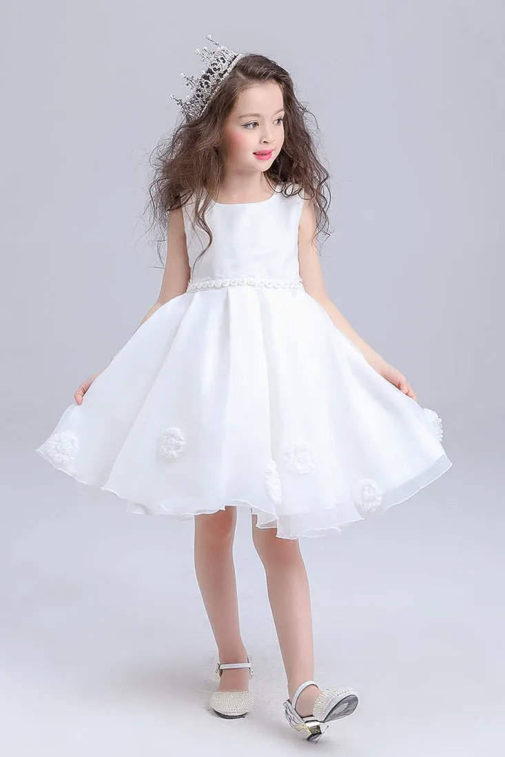 Robe cérémonie fille tutu avec nœud papillon détachable