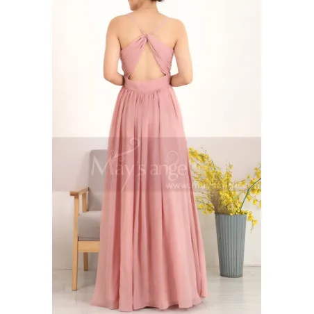 Robe Longue De Cérémonie Femme Dos Nu Croisé Stylé