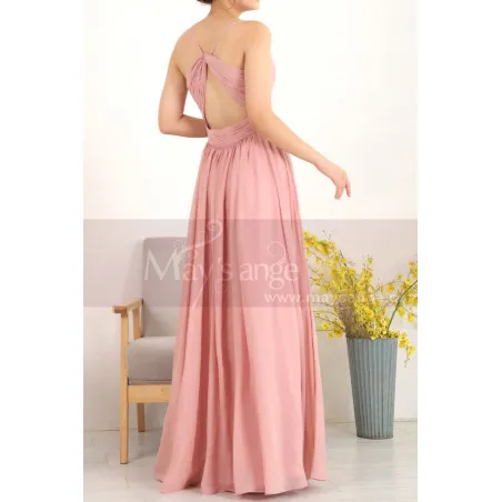 Robe Longue De Cérémonie Femme Dos Nu Croisé Stylé