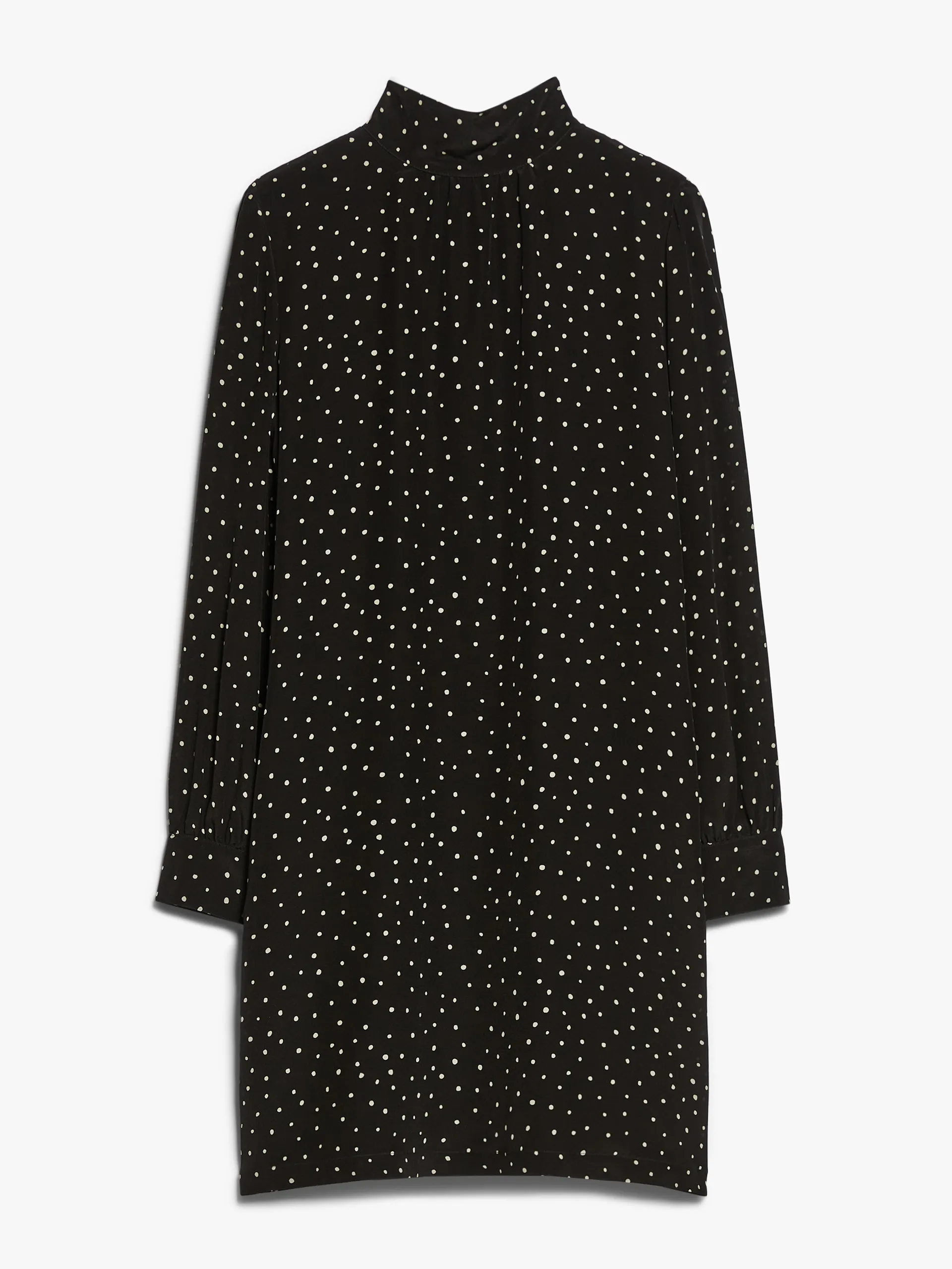 Robe pull en soie imprimée