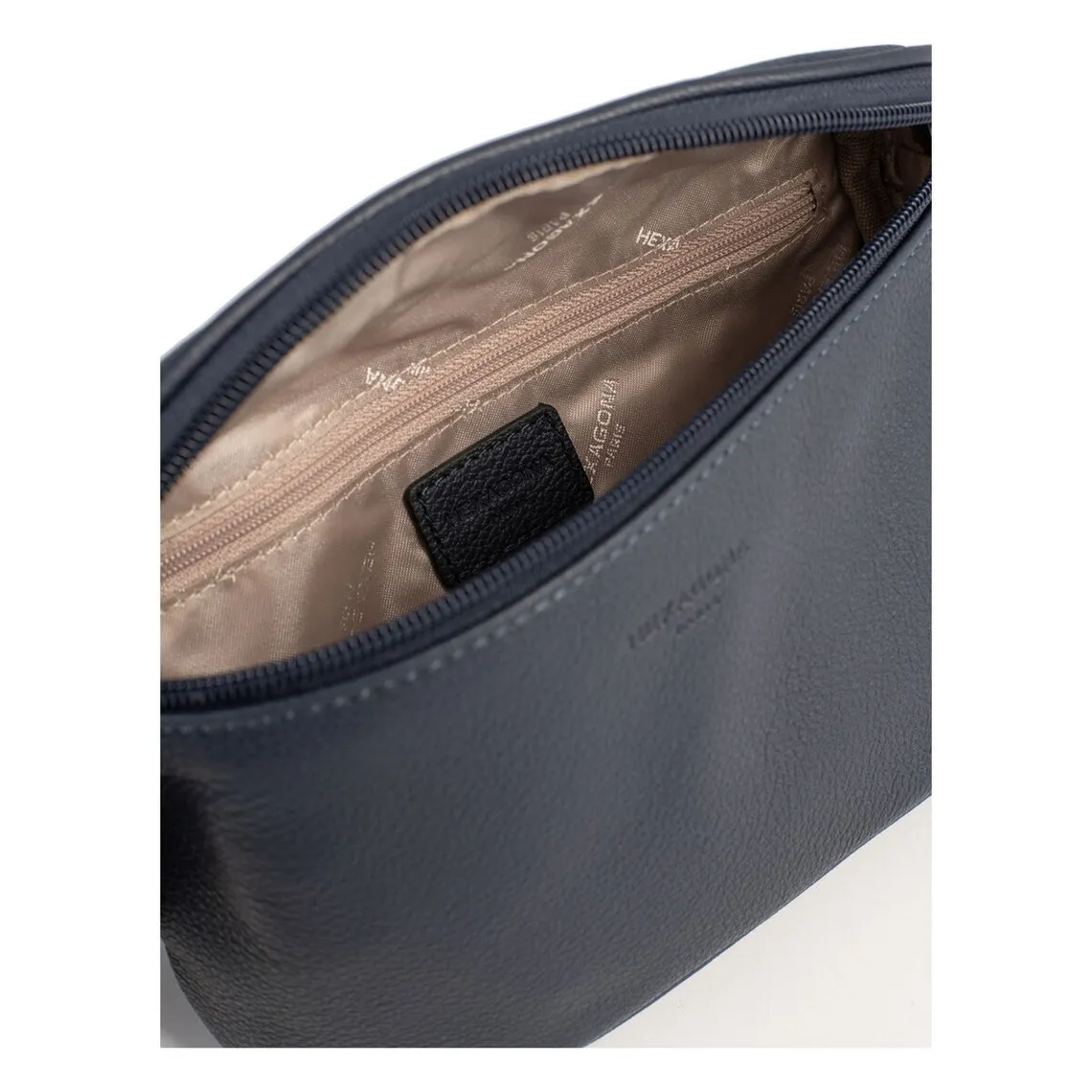 Sac banane marine - Marine - Confort en cuir | 3 Suisses