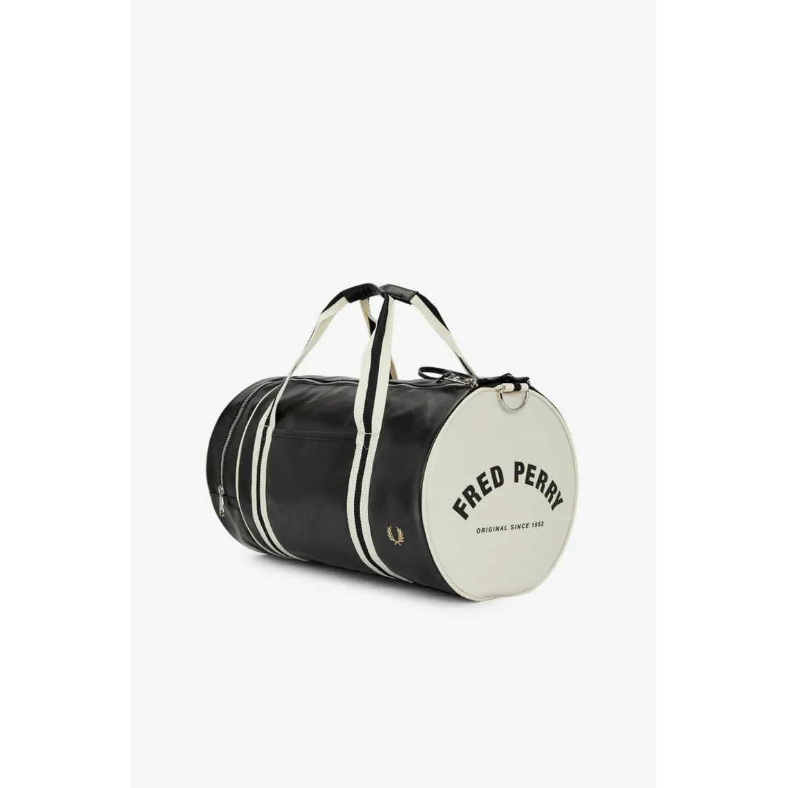 Sac Bowling - bandouliere amovible pour porté épaule noir/écru  Fred Perry - Sac de voyage Homme sur MenCor