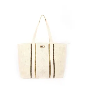 SAC CABAS BEIGE en coton | 3 Suisses