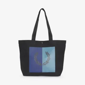 Sac cabas graphique - Noir  en coton | 3 Suisses