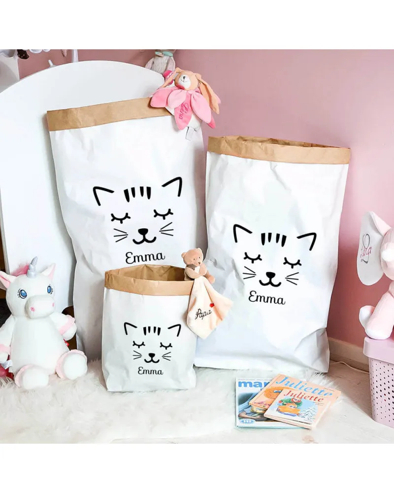 Sac en papier personnalisé - Petit Chat