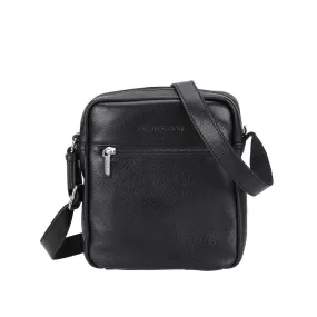 Sac porte travers noir en cuir Arthur & Aston - Sac Besace Messenger Homme sur MenCorner