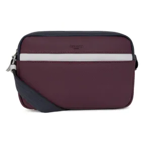 Sac reporter MASTER Bordeaux/Multicolore Hexagona - Sac Besace Messenger Homme sur MenCorner