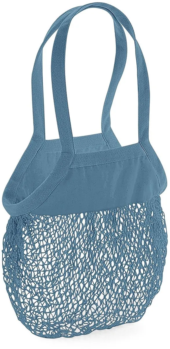 Sac à provisions en coton bio - W150 - bleu airforce 