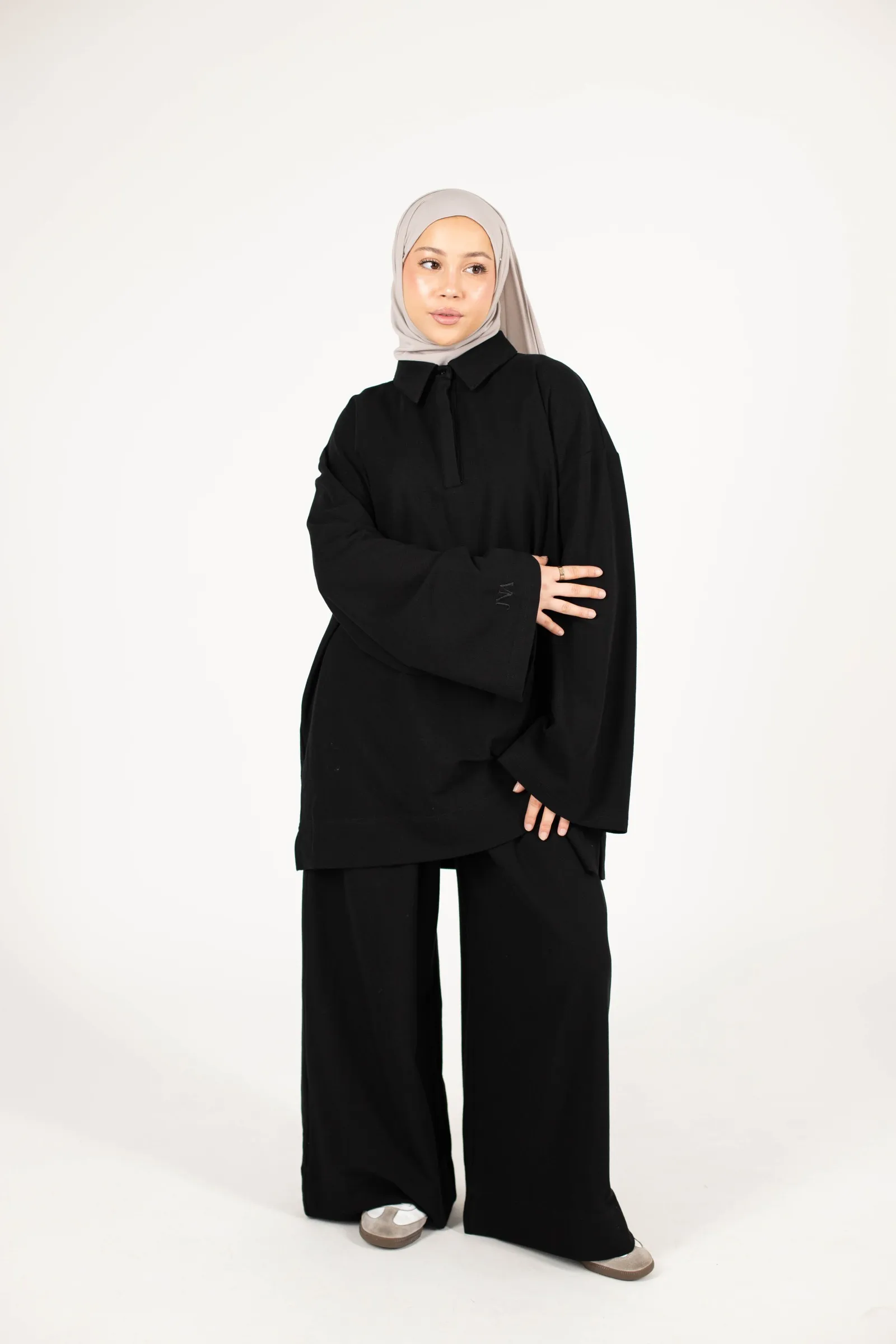 Set pantalon et haut long femme été