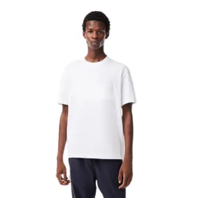 t-shirt Lacoste matelassé blanc - SPORT AVENTURE