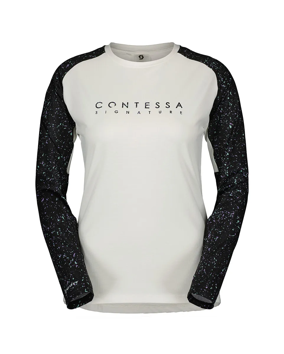 T-shirt manches longues Femme TRAIL CONTESSA SIGNATURE Blanc