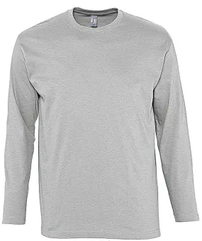 T-shirt manches longues HOMME - 11420 - gris chiné 