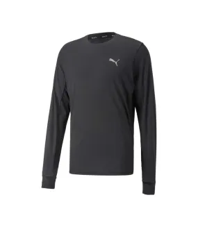 T-shirt Manches Longues Homme Noire Puma Fd Run