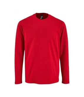 T-shirt manches longues imperial homme rouge SOLS